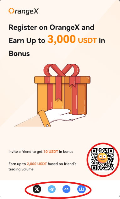 How to Share Your OrangeX Referral Code